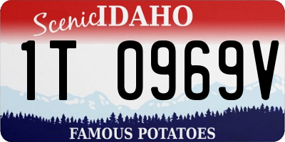ID license plate 1T0969V