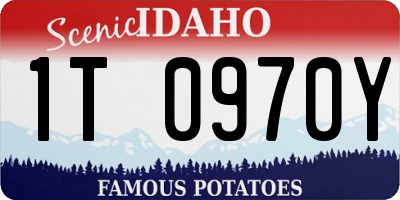 ID license plate 1T0970Y