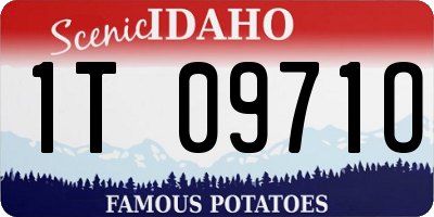 ID license plate 1T0971O