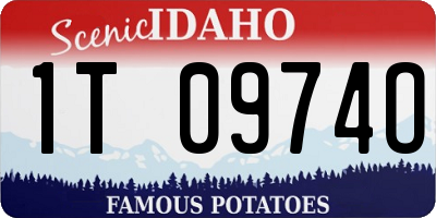 ID license plate 1T0974O