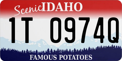 ID license plate 1T0974Q