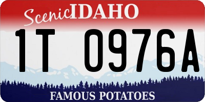 ID license plate 1T0976A