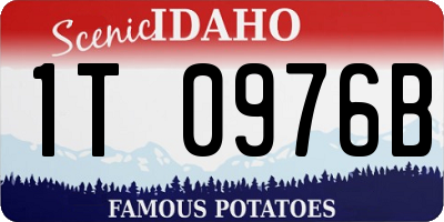 ID license plate 1T0976B