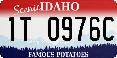 ID license plate 1T0976C