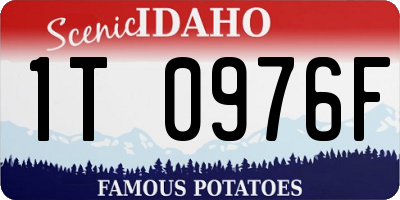 ID license plate 1T0976F