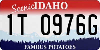ID license plate 1T0976G