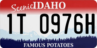 ID license plate 1T0976H