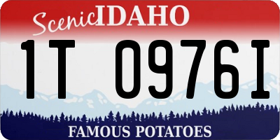 ID license plate 1T0976I