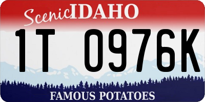 ID license plate 1T0976K