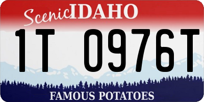 ID license plate 1T0976T