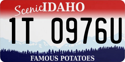 ID license plate 1T0976U