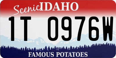 ID license plate 1T0976W