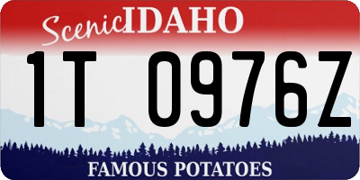 ID license plate 1T0976Z