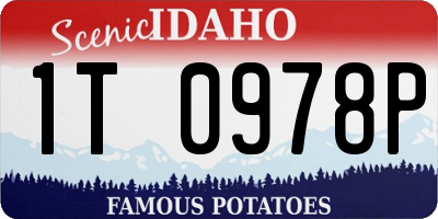 ID license plate 1T0978P