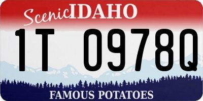 ID license plate 1T0978Q
