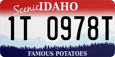 ID license plate 1T0978T