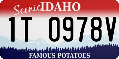 ID license plate 1T0978V