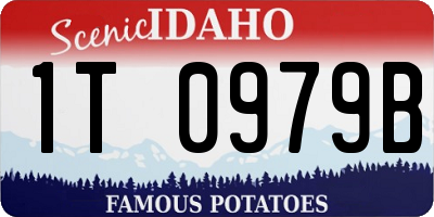 ID license plate 1T0979B