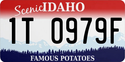 ID license plate 1T0979F