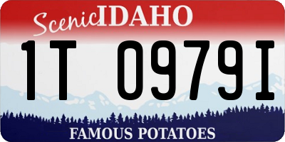 ID license plate 1T0979I
