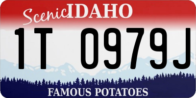 ID license plate 1T0979J