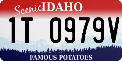 ID license plate 1T0979V
