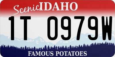 ID license plate 1T0979W