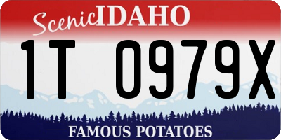 ID license plate 1T0979X