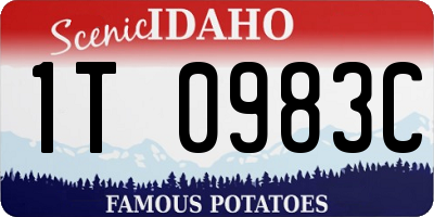 ID license plate 1T0983C