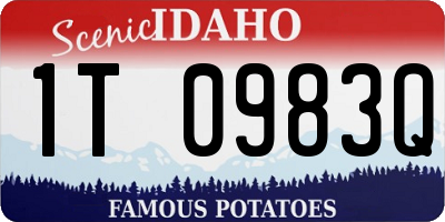 ID license plate 1T0983Q