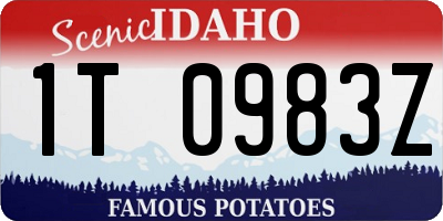 ID license plate 1T0983Z