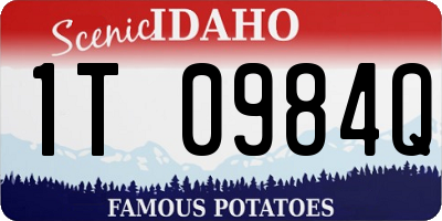 ID license plate 1T0984Q