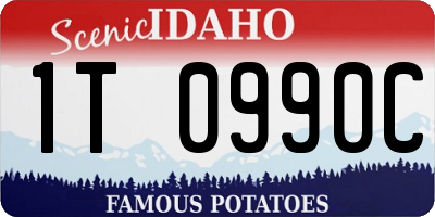 ID license plate 1T0990C