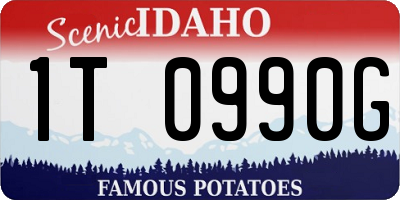 ID license plate 1T0990G