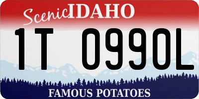 ID license plate 1T0990L
