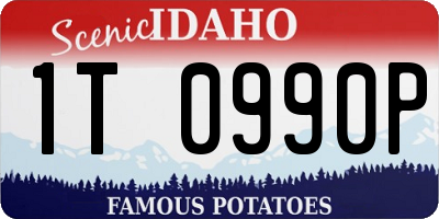 ID license plate 1T0990P