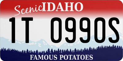 ID license plate 1T0990S