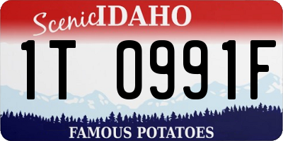 ID license plate 1T0991F