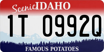 ID license plate 1T0992Q