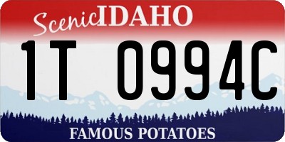 ID license plate 1T0994C