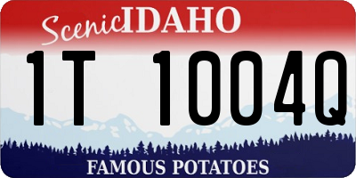 ID license plate 1T1004Q