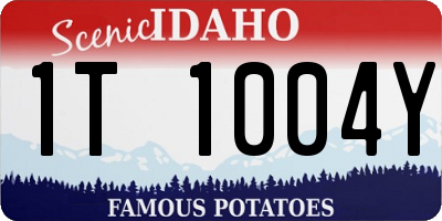 ID license plate 1T1004Y