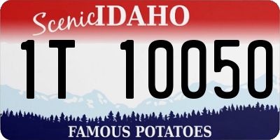ID license plate 1T1005O
