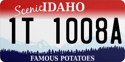 ID license plate 1T1008A