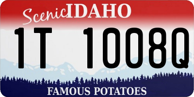 ID license plate 1T1008Q