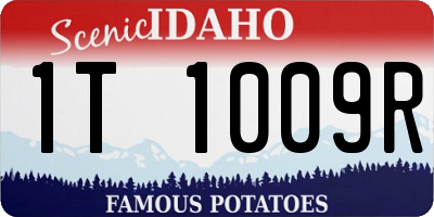 ID license plate 1T1009R