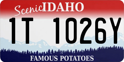 ID license plate 1T1026Y