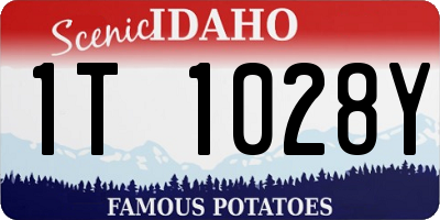 ID license plate 1T1028Y