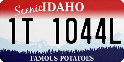 ID license plate 1T1044L