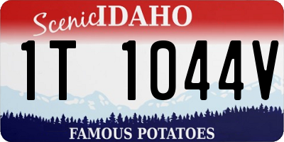 ID license plate 1T1044V